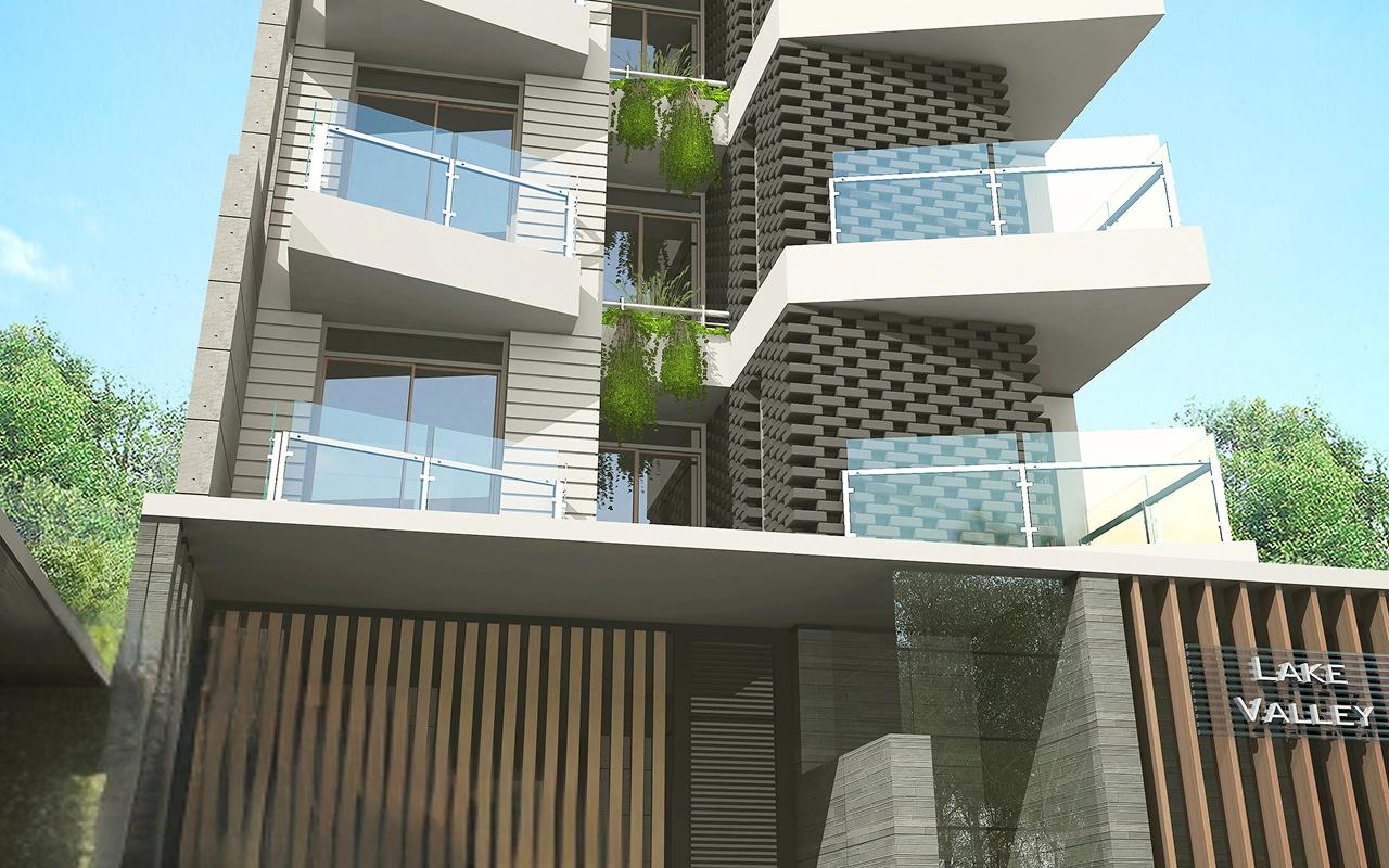 IDL Lake Valley 3-bedroom apartment complex in Uttara - Inheritance Development Ltd.