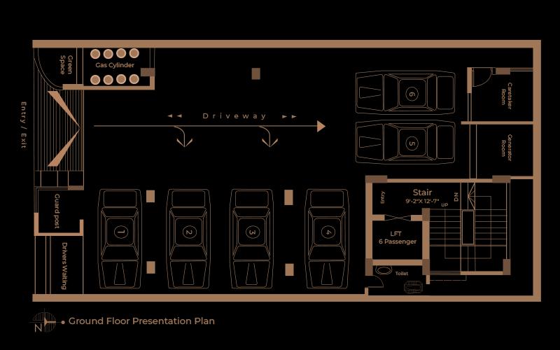 Blueprint of IDL Doel Shyama - Ground Floor