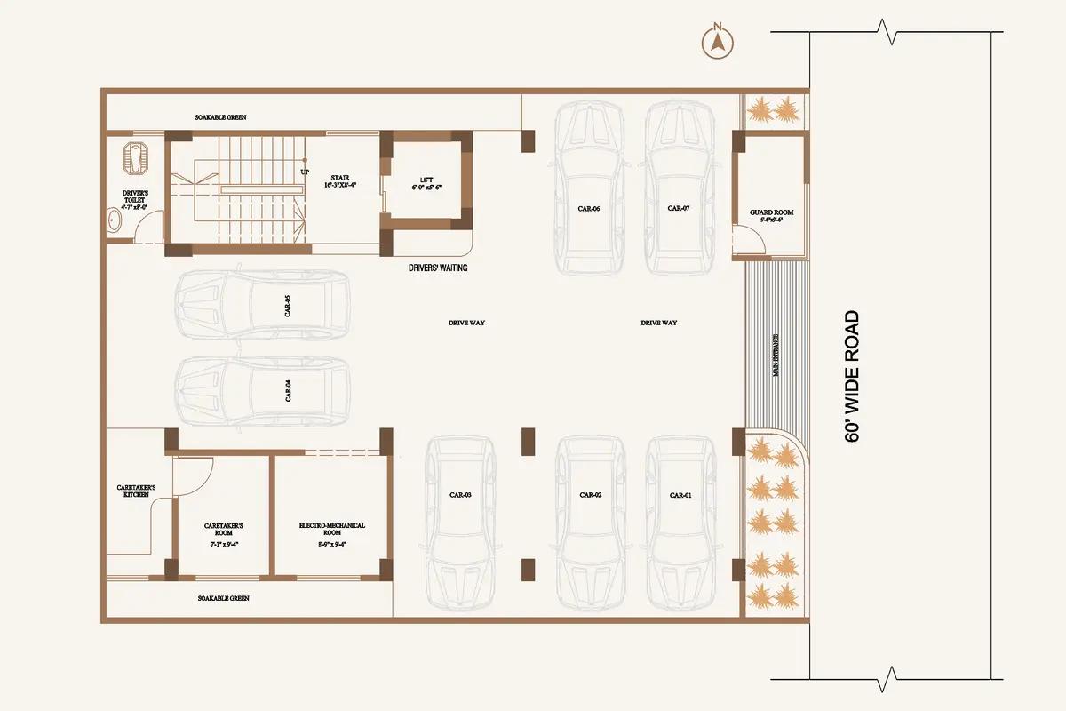 Blueprint of IDL Sharalipi  - Ground Floor